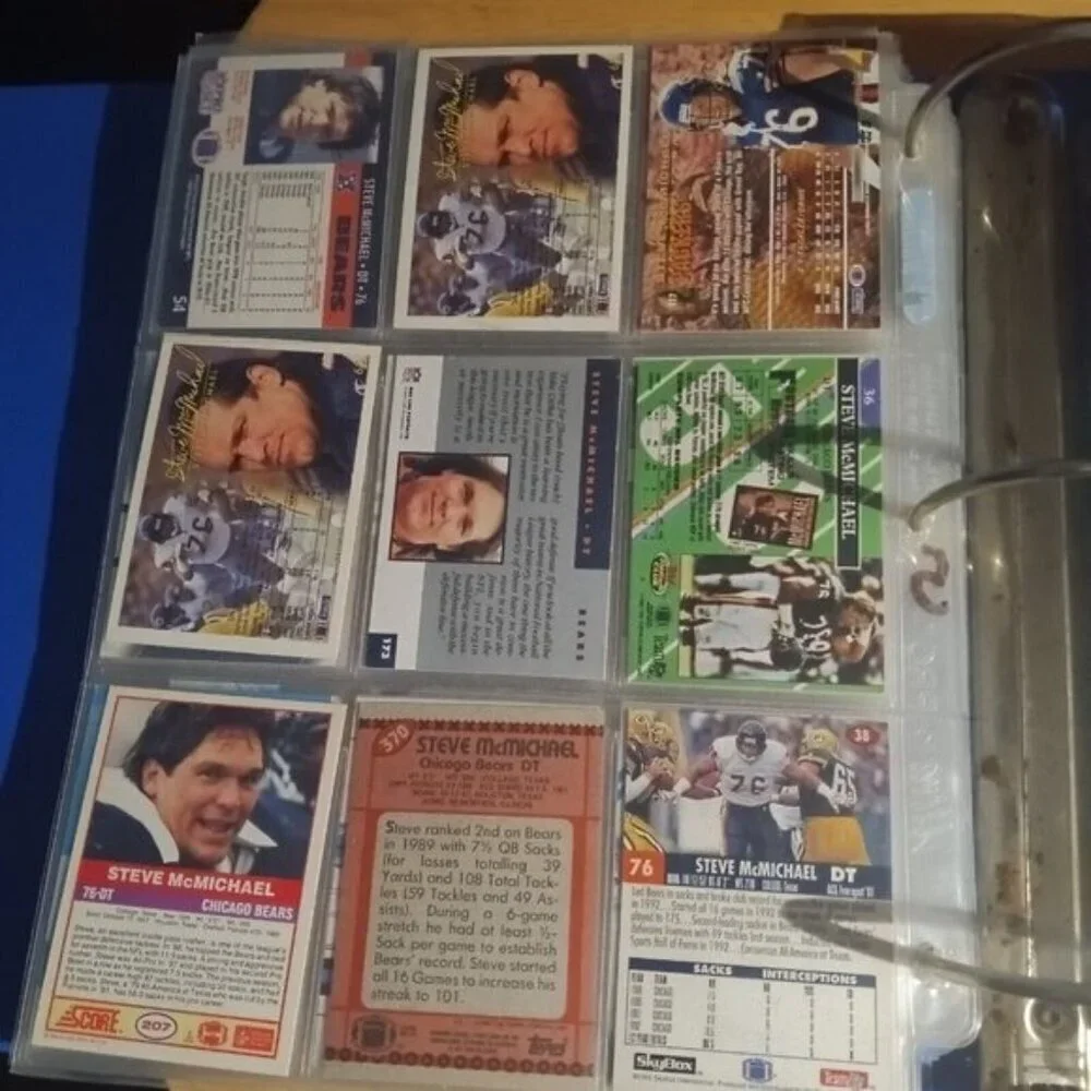 Steve McMichael  9 Card Lot  Chicago Bears